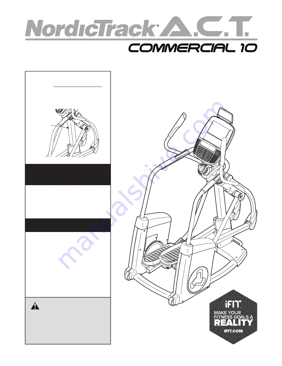 NordicTrack A.C.T. NTEL71615 User Manual Download Page 1