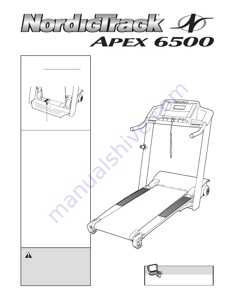 NordicTrack Apex 6500 30705.3 User Manual Download Page 1