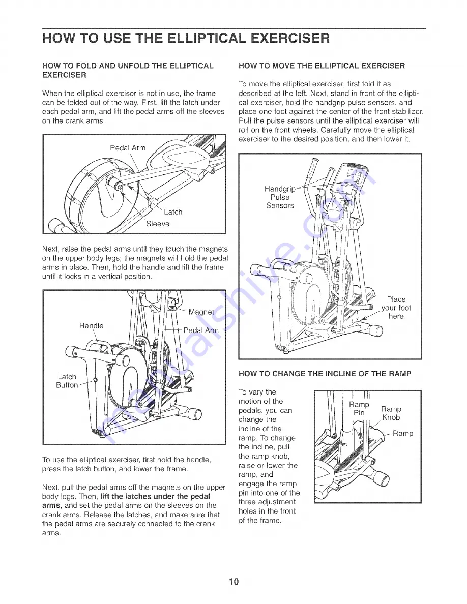 NordicTrack AudioStrider 800 User Manual Download Page 10