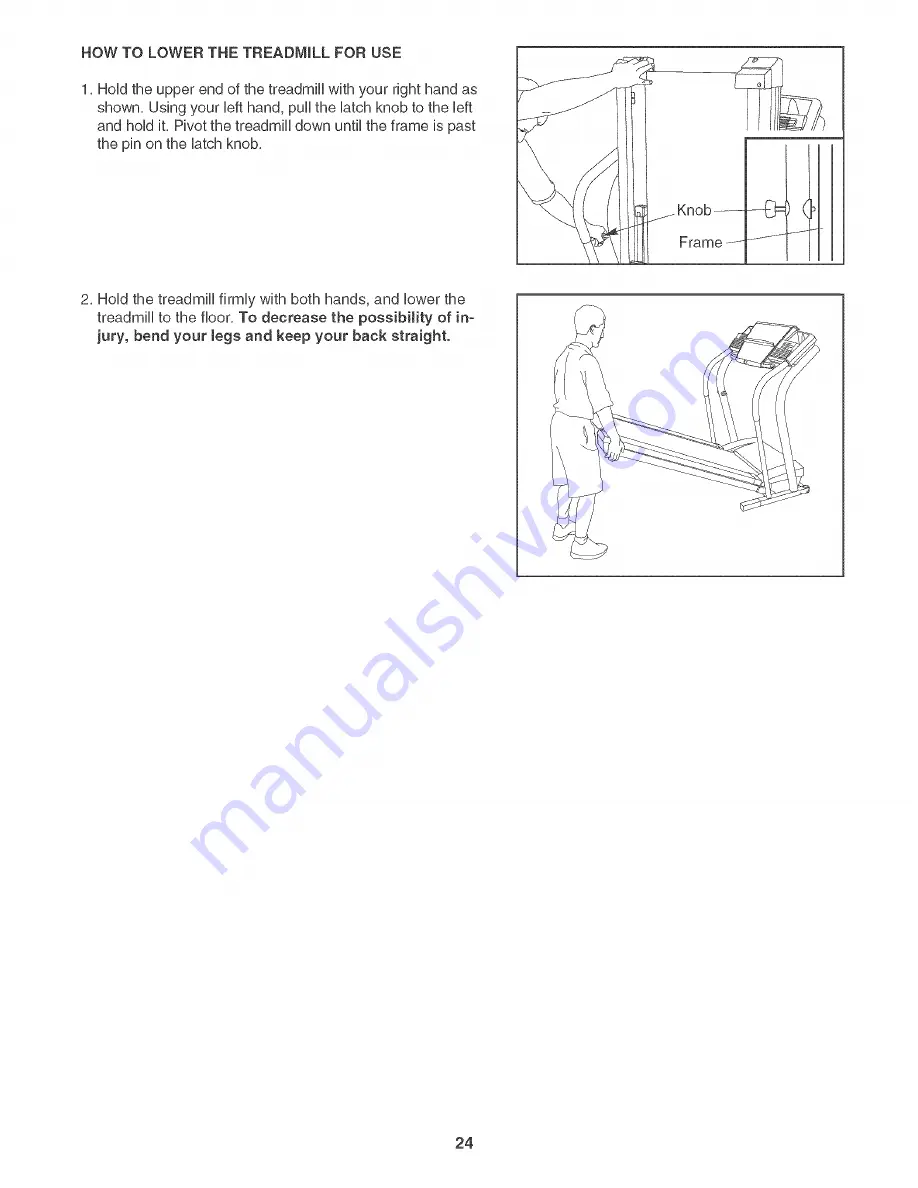 NordicTrack C 1900 Treadmill User Manual Download Page 24