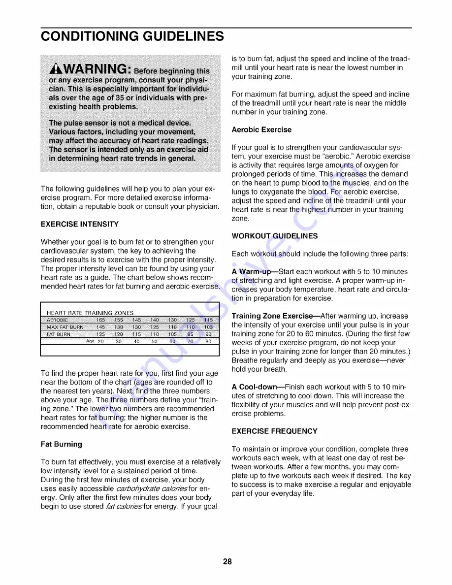 NordicTrack C2200 NTL10905.3 User Manual Download Page 62