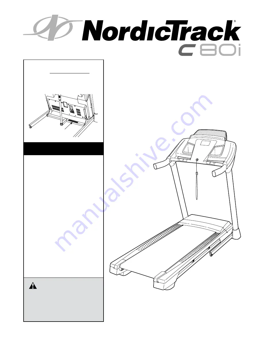 NordicTrack C80I NETL79815.0 User Manual Download Page 1