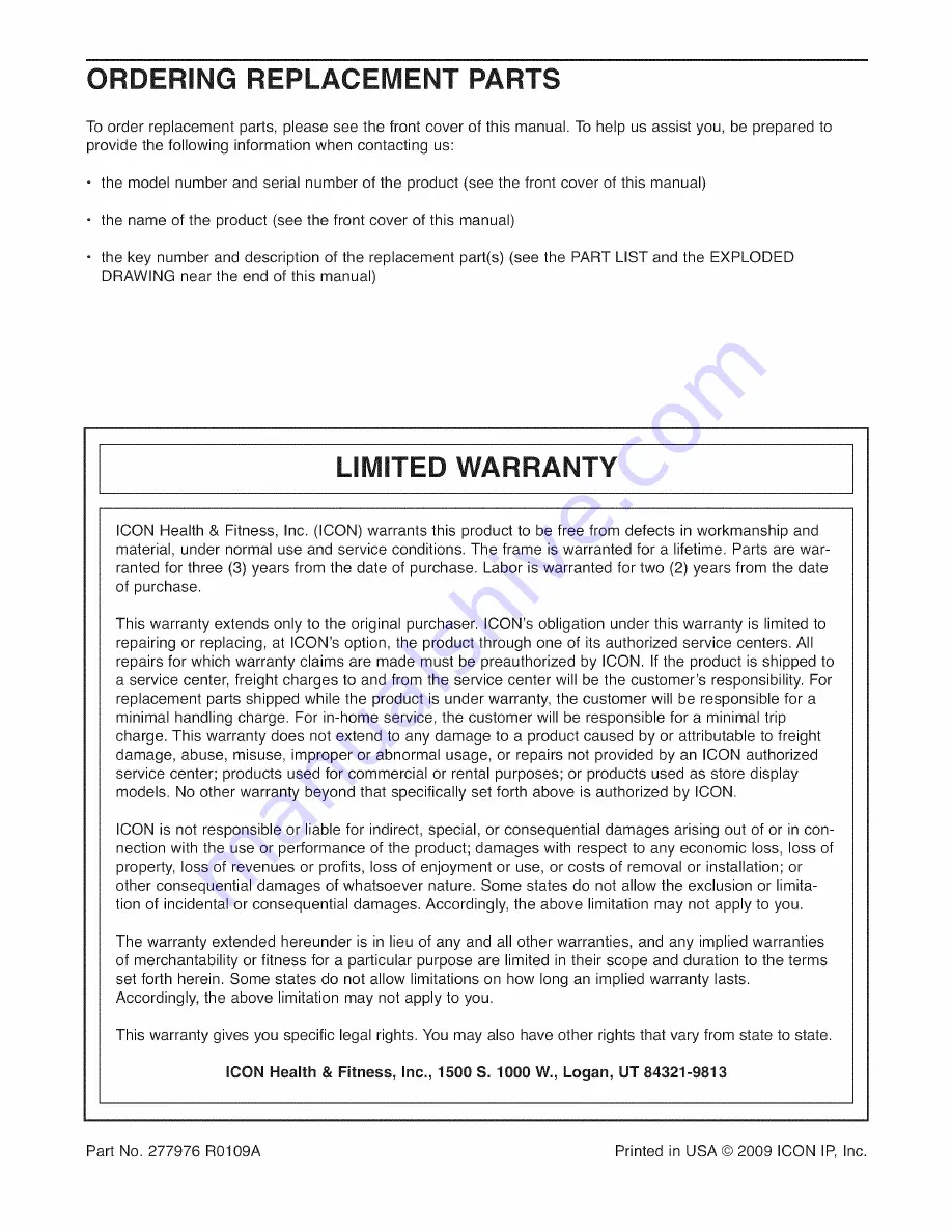 NordicTrack CLUB XI User Manual Download Page 24