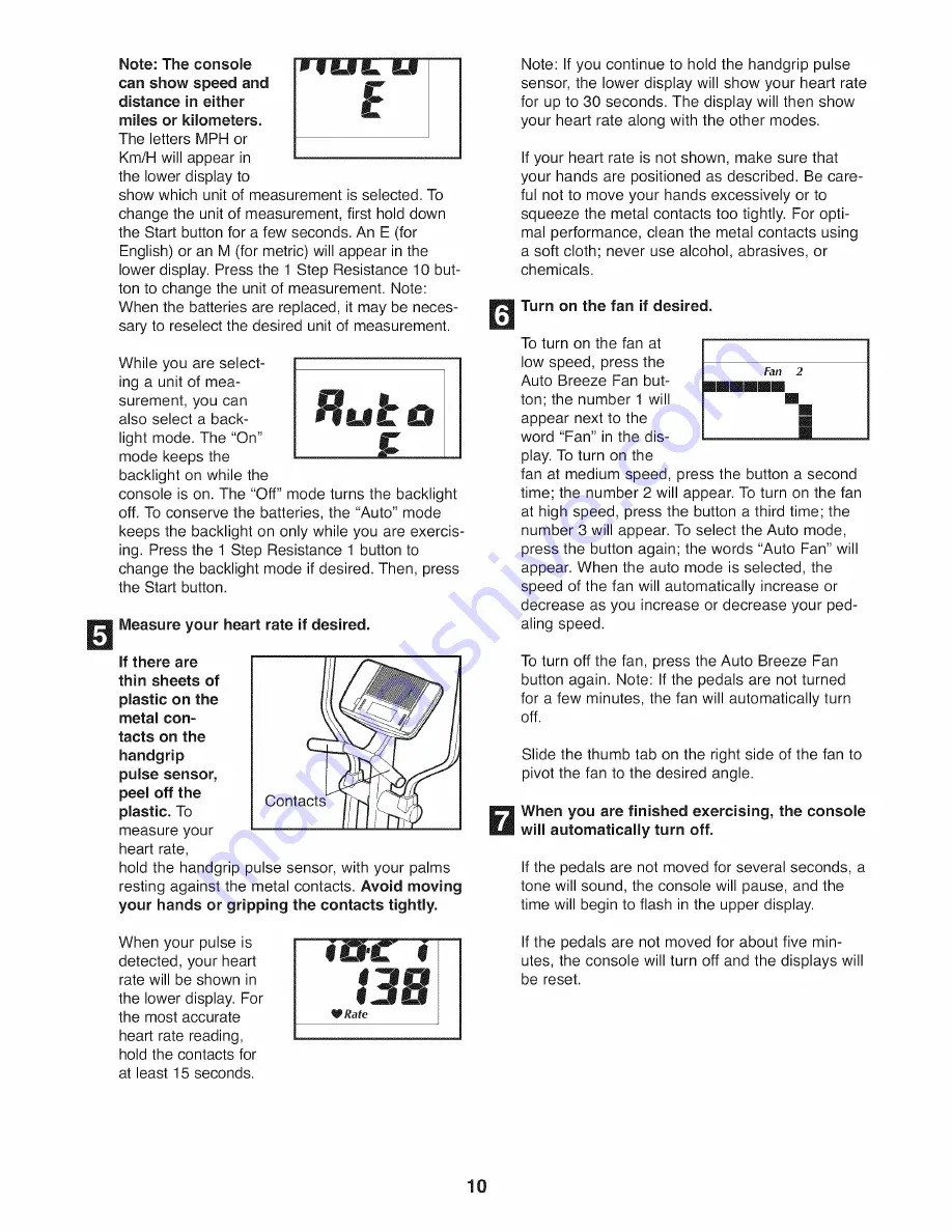 NordicTrack CX 938 User Manual Download Page 10