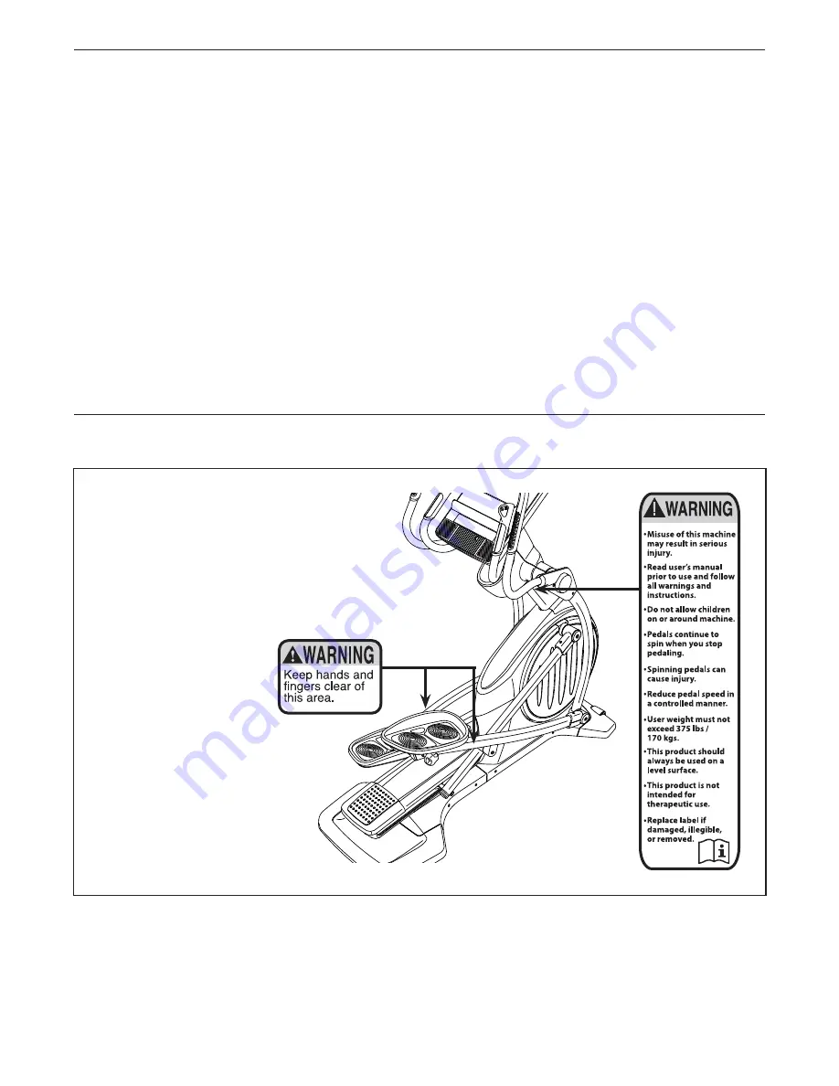 NordicTrack E 15.0 Elliptical User Manual Download Page 2