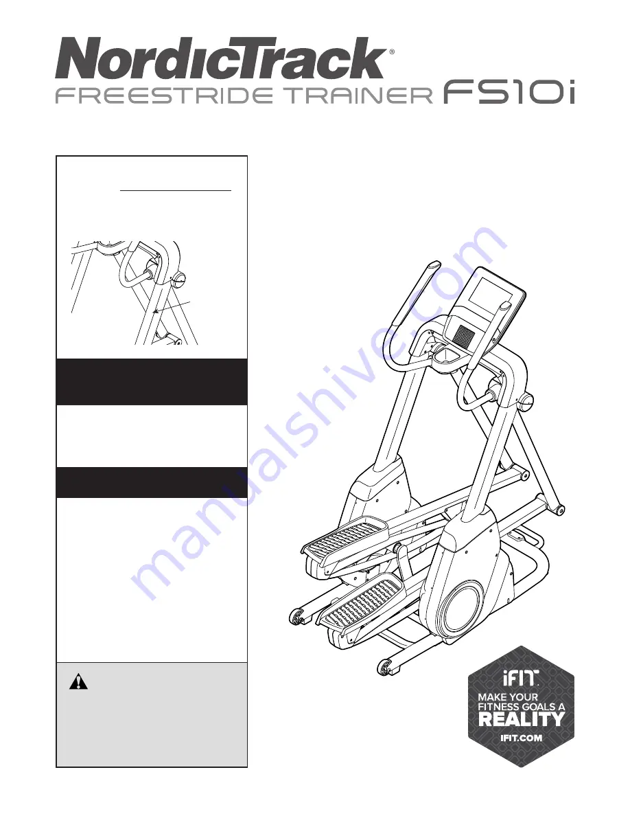 NordicTrack FS10i User Manual Download Page 1