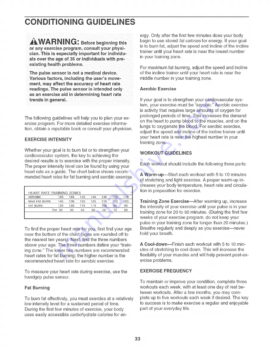 NordicTrack Incline Trainer NTK14940 User Manual Download Page 33