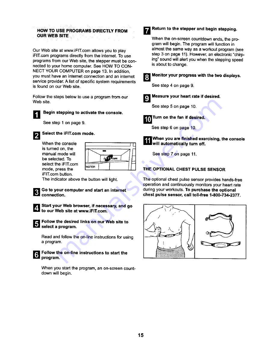 NordicTrack MTN 740 User Manual Download Page 15