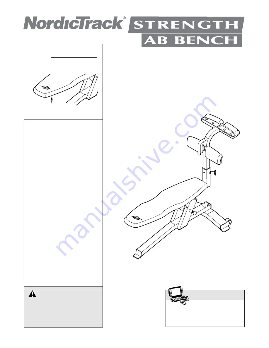 NordicTrack NTB09920 User Manual Download Page 1