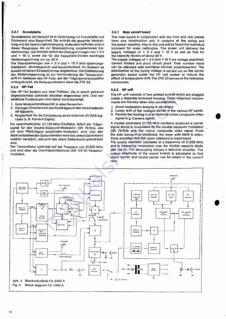 Nordmende FG 3360/I Service Manual Download Page 11