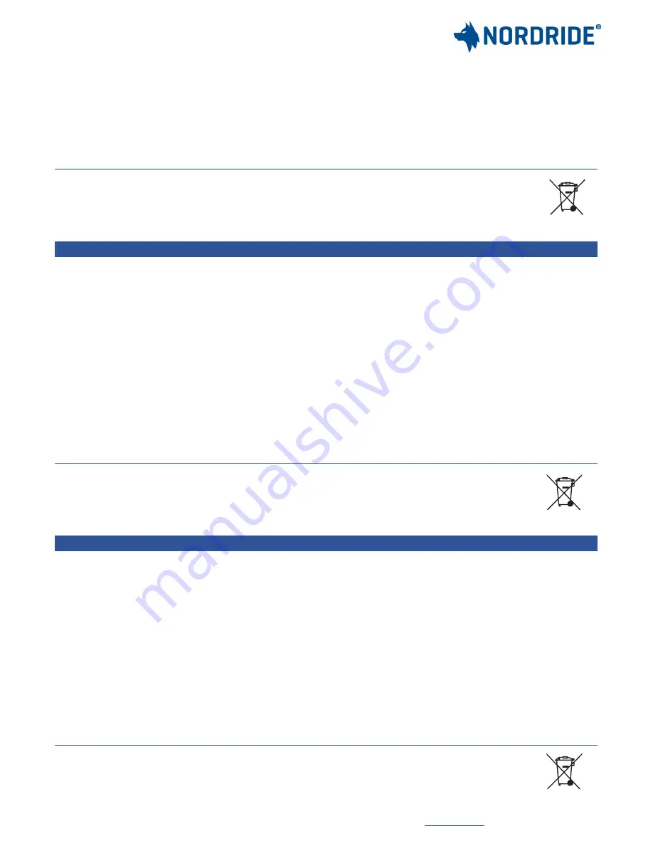 NORDRIDE 4087-100 SECTOR 100W Quick Start Manual Download Page 2