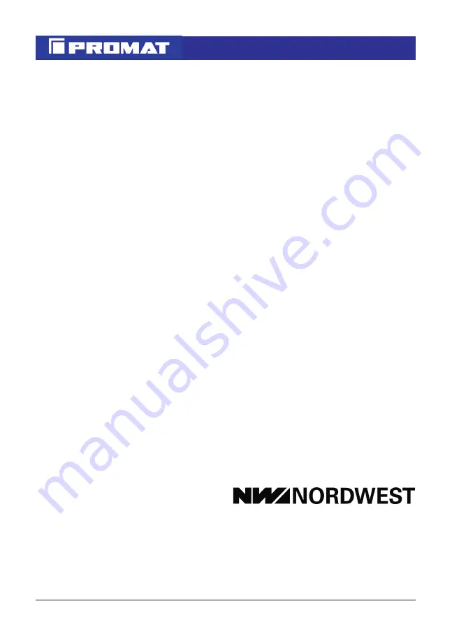 NORDWEST 4000386540 User Manual Download Page 40