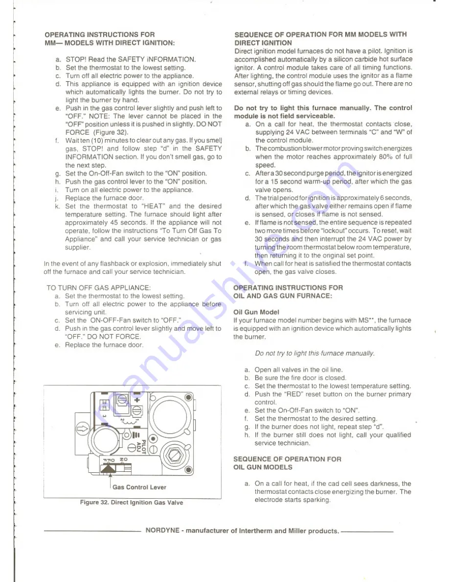 Nordyne MBHA-066A AA FC-01 Скачать руководство пользователя страница 18