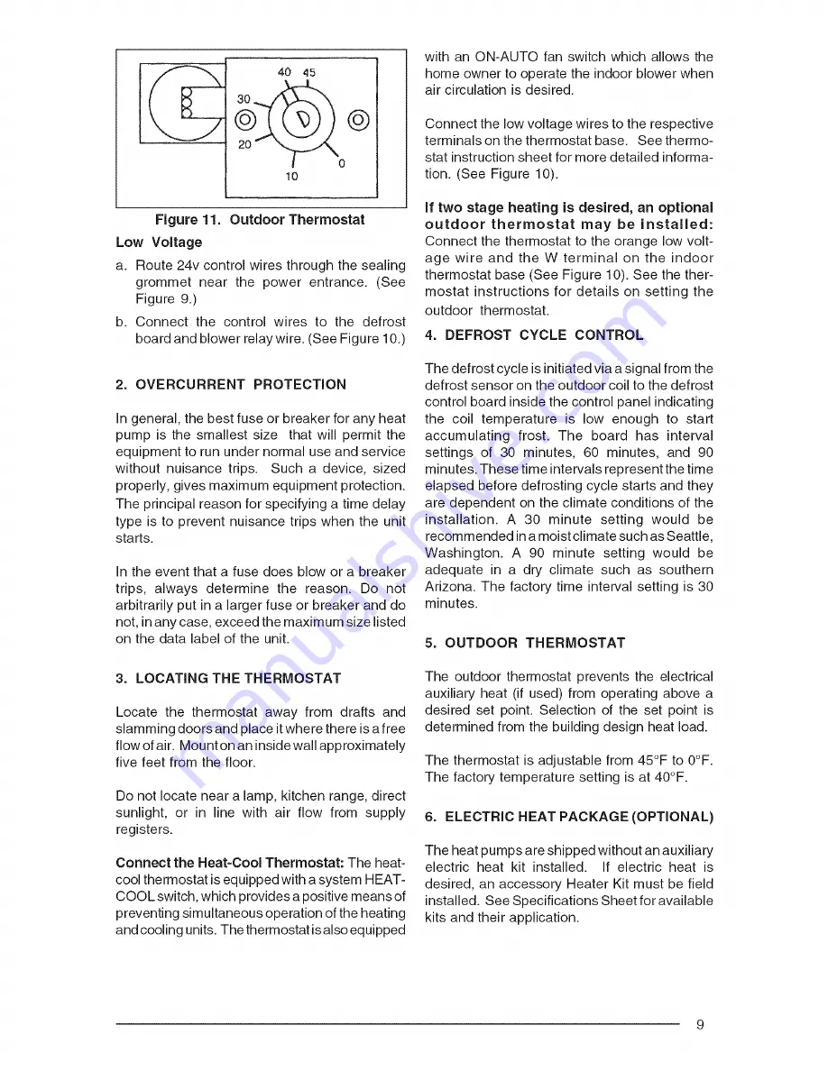 Nordyne Q3RD User'S Manual & Installation Instructions Download Page 9