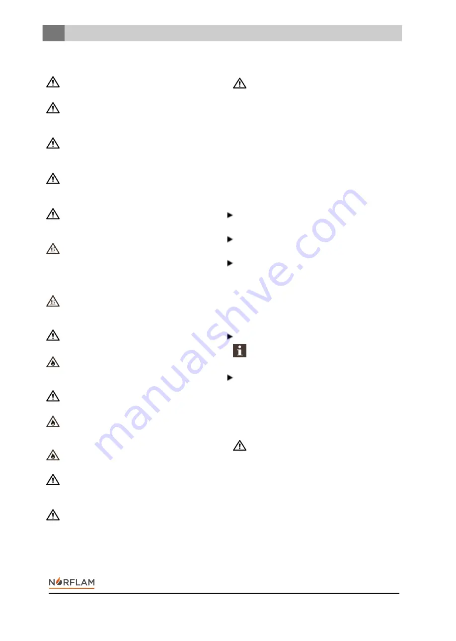 NORFLAM ARDENTE Installation Instructions And Operating Manual Download Page 28