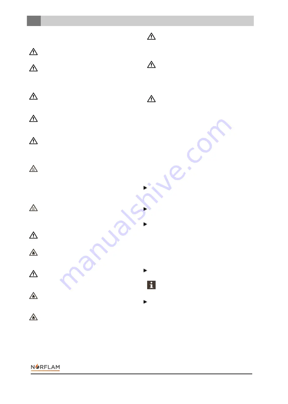 NORFLAM ARDENTE Installation Instructions And Operating Manual Download Page 72