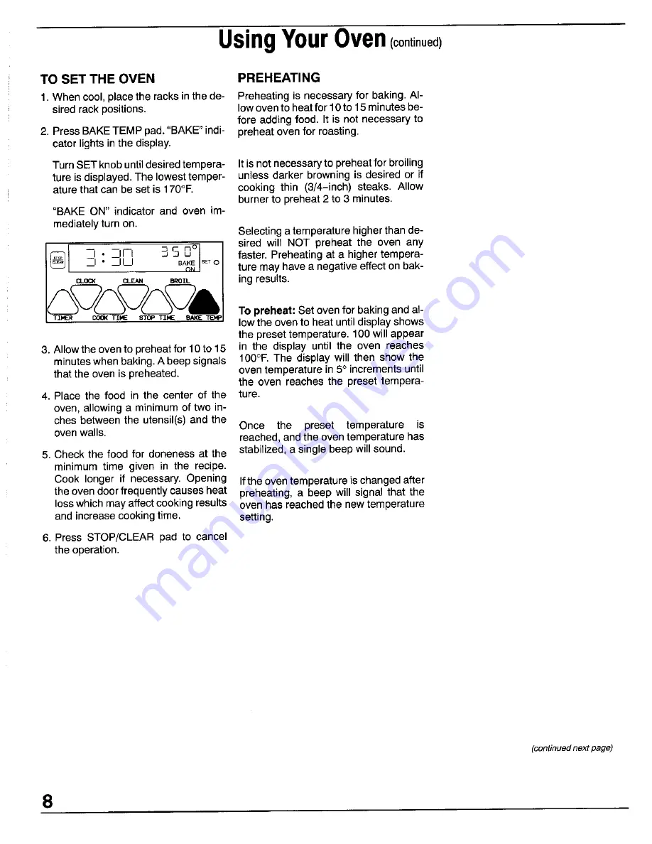 Norge N3472SRA Owner'S Manual Download Page 10