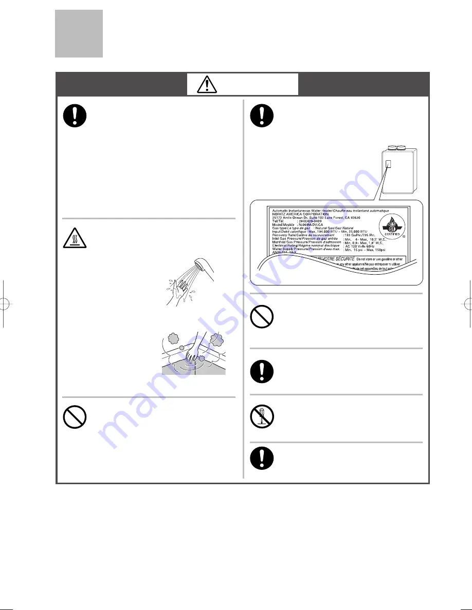 Noritz N-069M-DV-CA Owner'S Manual And Installation Manual Download Page 80