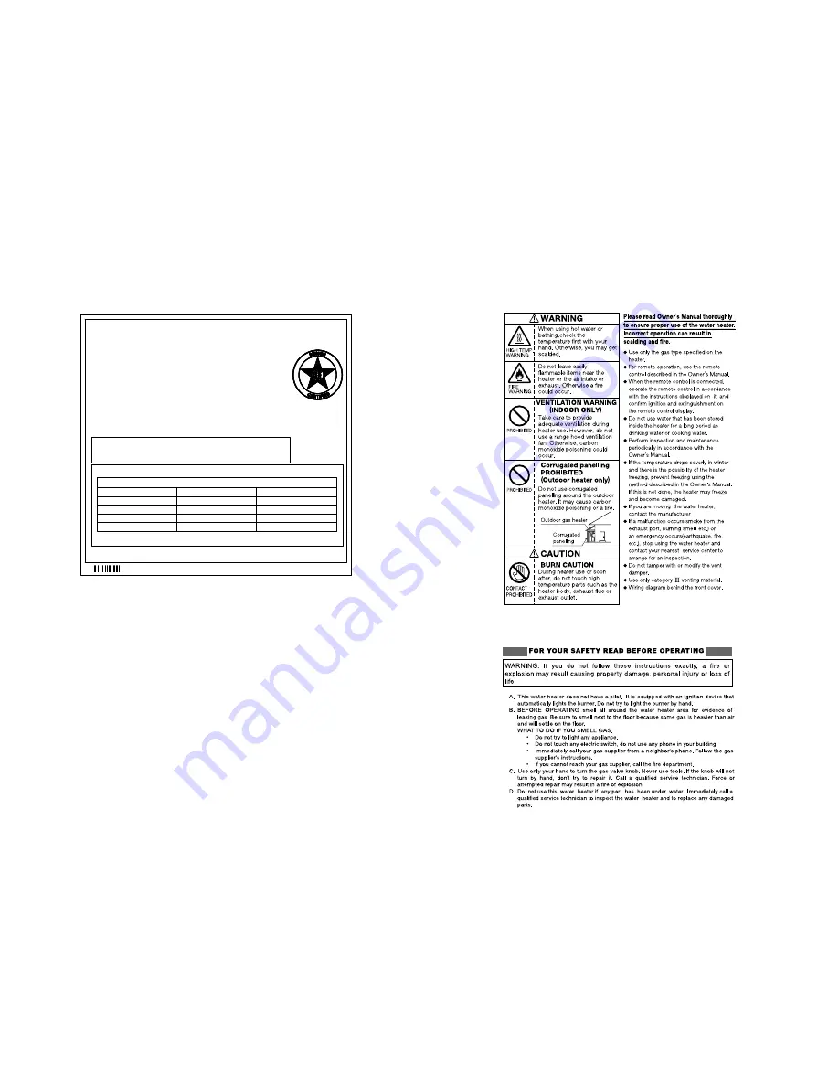 Noritz N-084 Owner'S Manual And Installation Manual Download Page 29