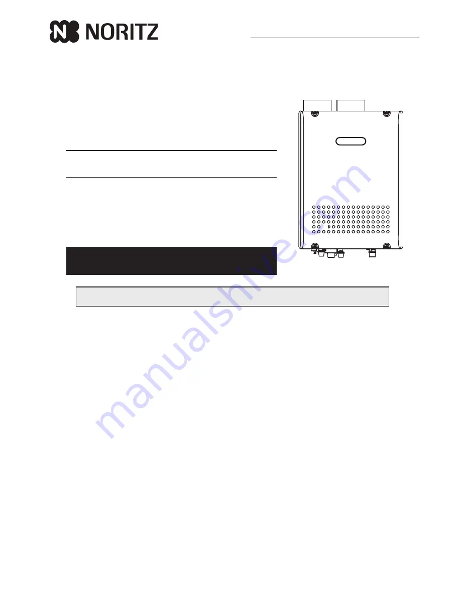 Noritz NRC661-DV Service Manual Download Page 1