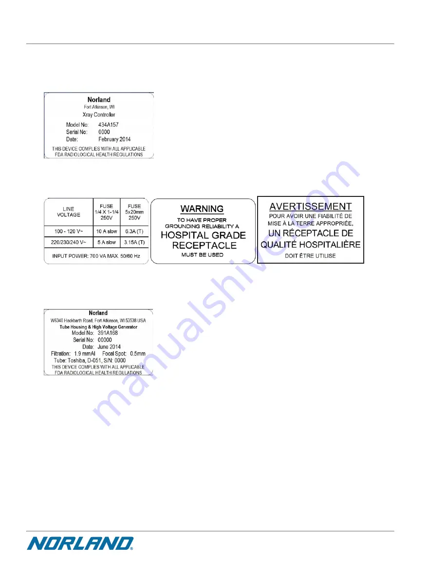 Norland Elite 437A150 Operator'S Manual Download Page 450