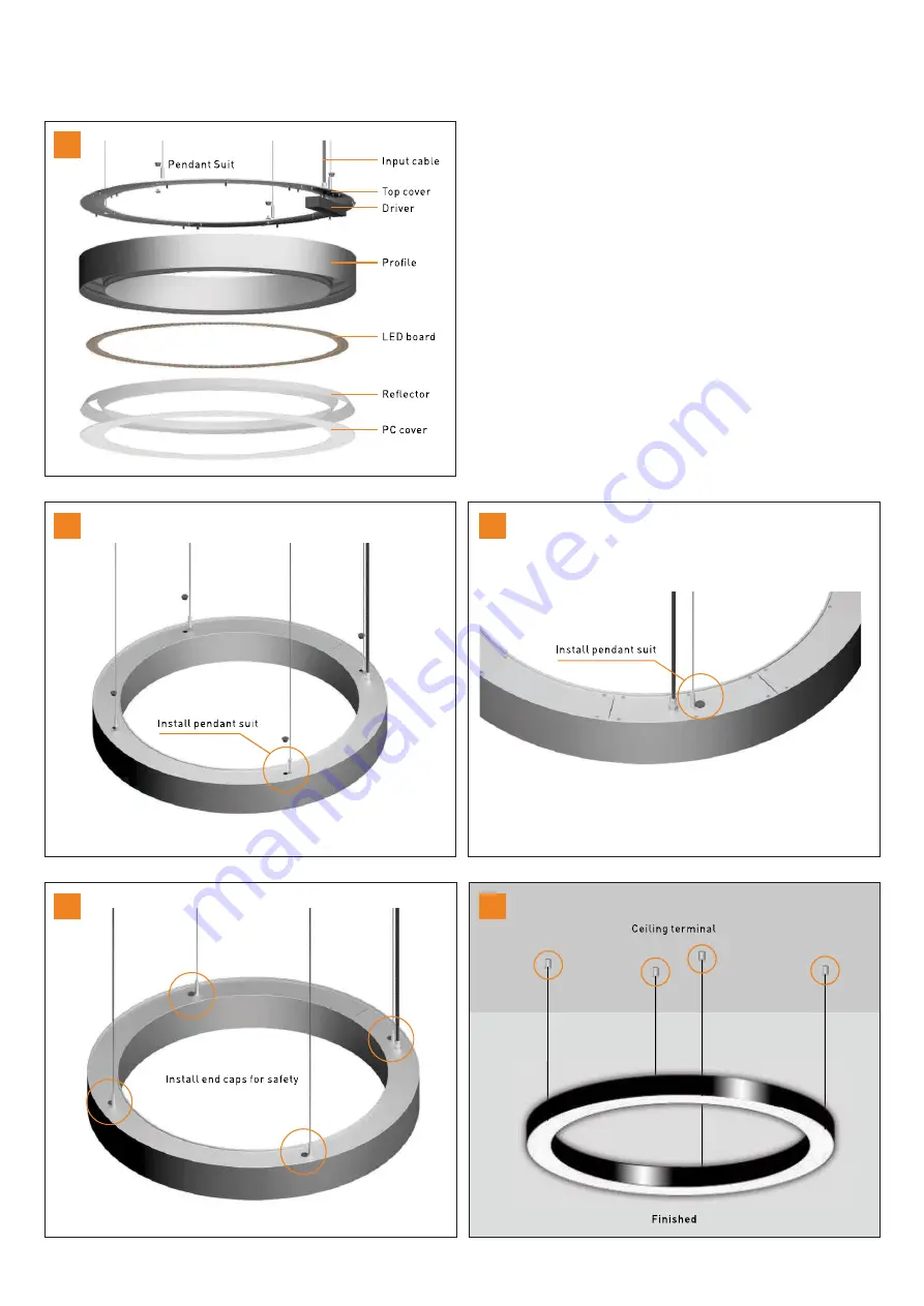 NORLUX Sircular Installation Manual Download Page 2