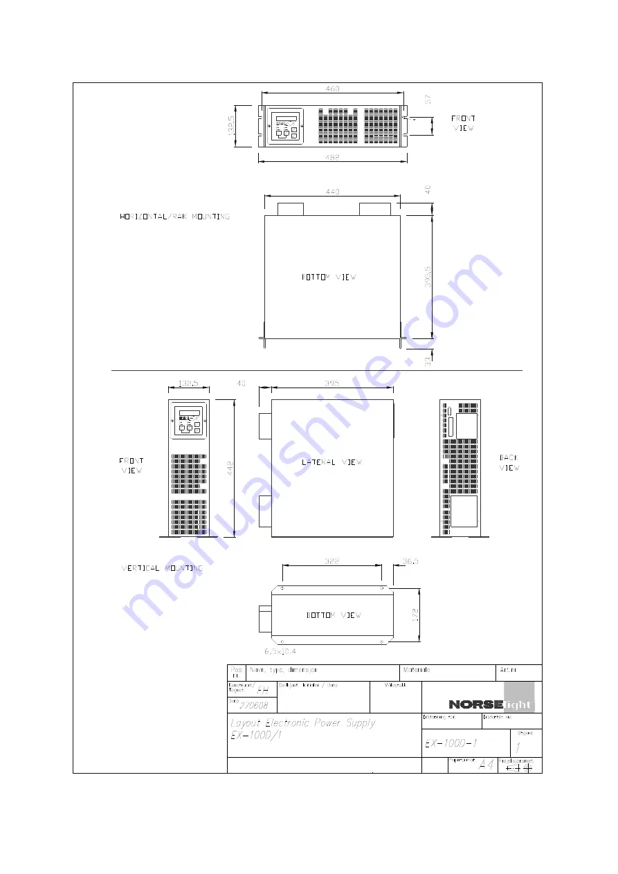 NORSELIGHT XENON R50 Series User Manual Download Page 34