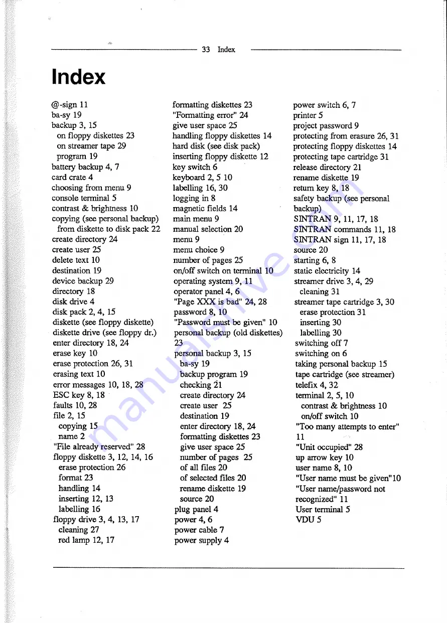 Norsk Data ND-110 COMPACT Operator'S Manual Download Page 36