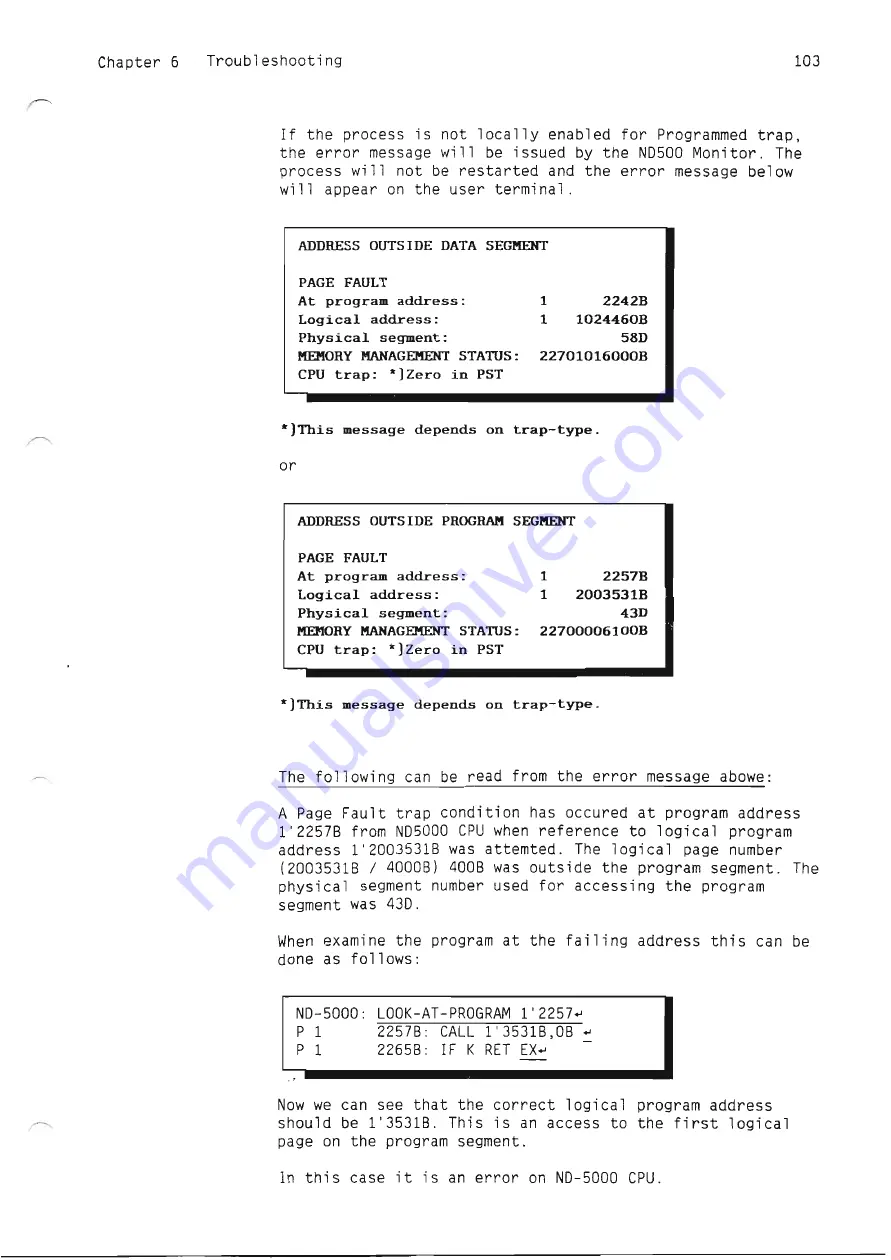 Norsk Data ND-5000 Series Hardware Maintenance Download Page 121