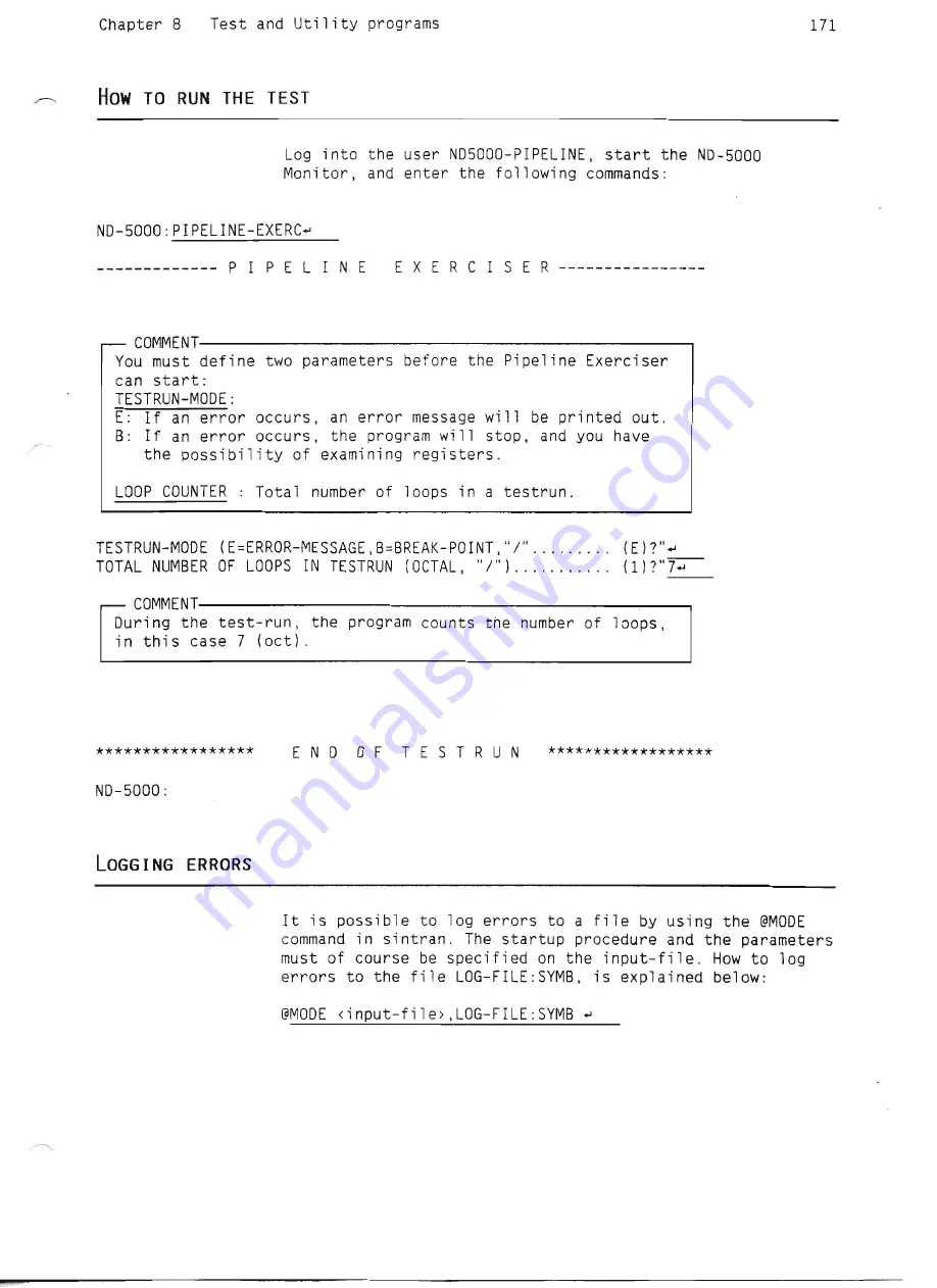 Norsk Data ND-5000 Series Hardware Maintenance Download Page 189