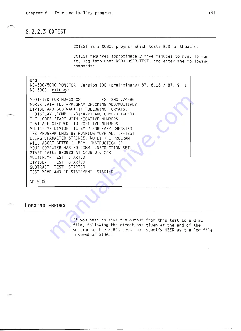 Norsk Data ND-5000 Series Hardware Maintenance Download Page 215