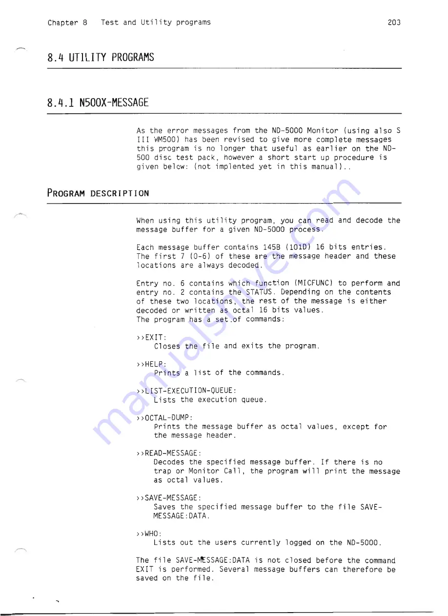 Norsk Data ND-5000 Series Hardware Maintenance Download Page 221