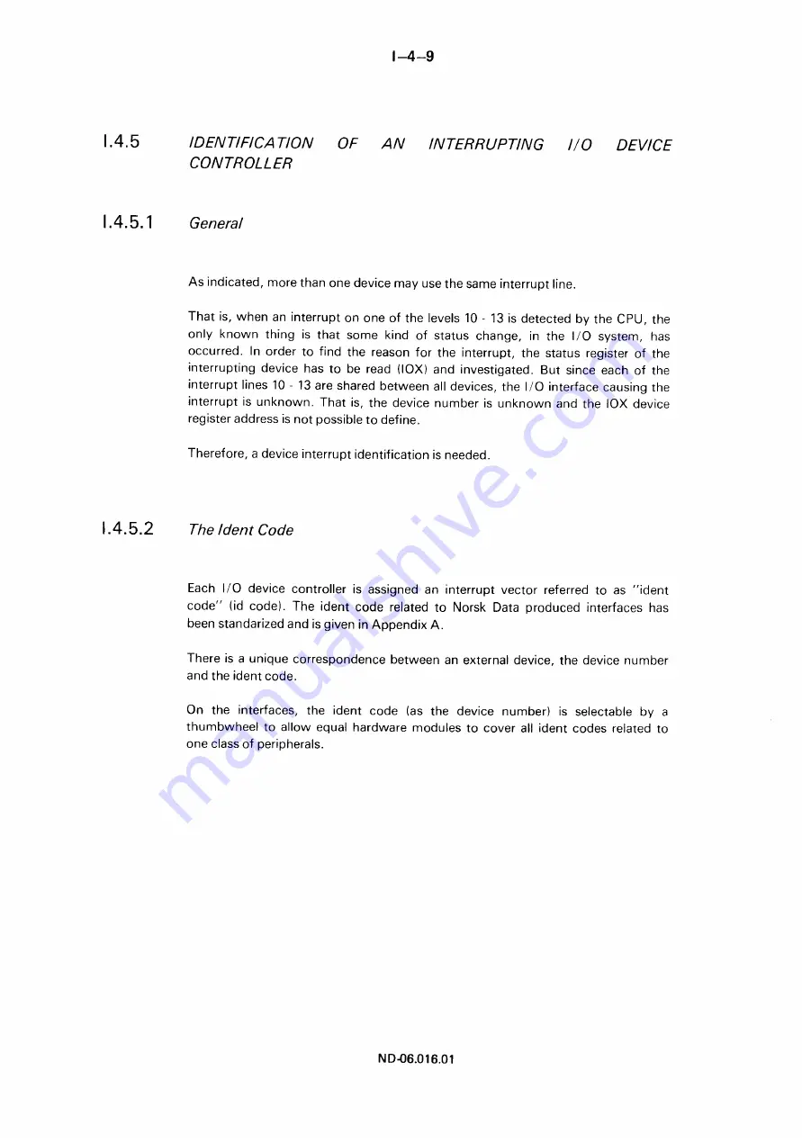 Norsk Data NORD-100 Manual Download Page 73