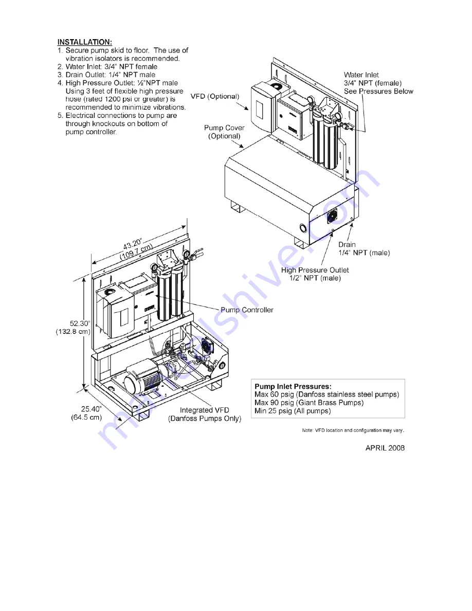 Nortec HP Series Installation And Operation Manual Download Page 16