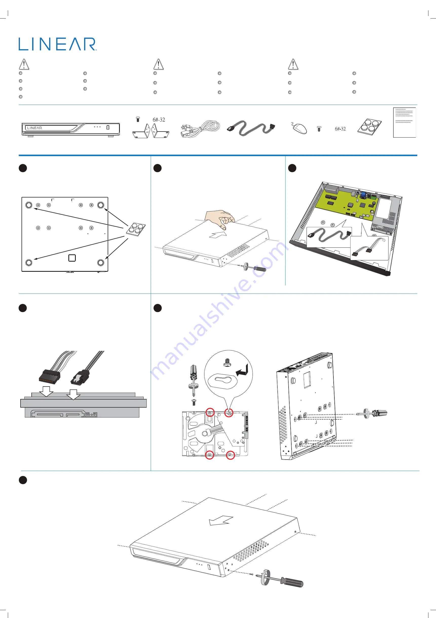 Nortek Control LINEAR LNVR1-08P Quick Installation Manual Download Page 1