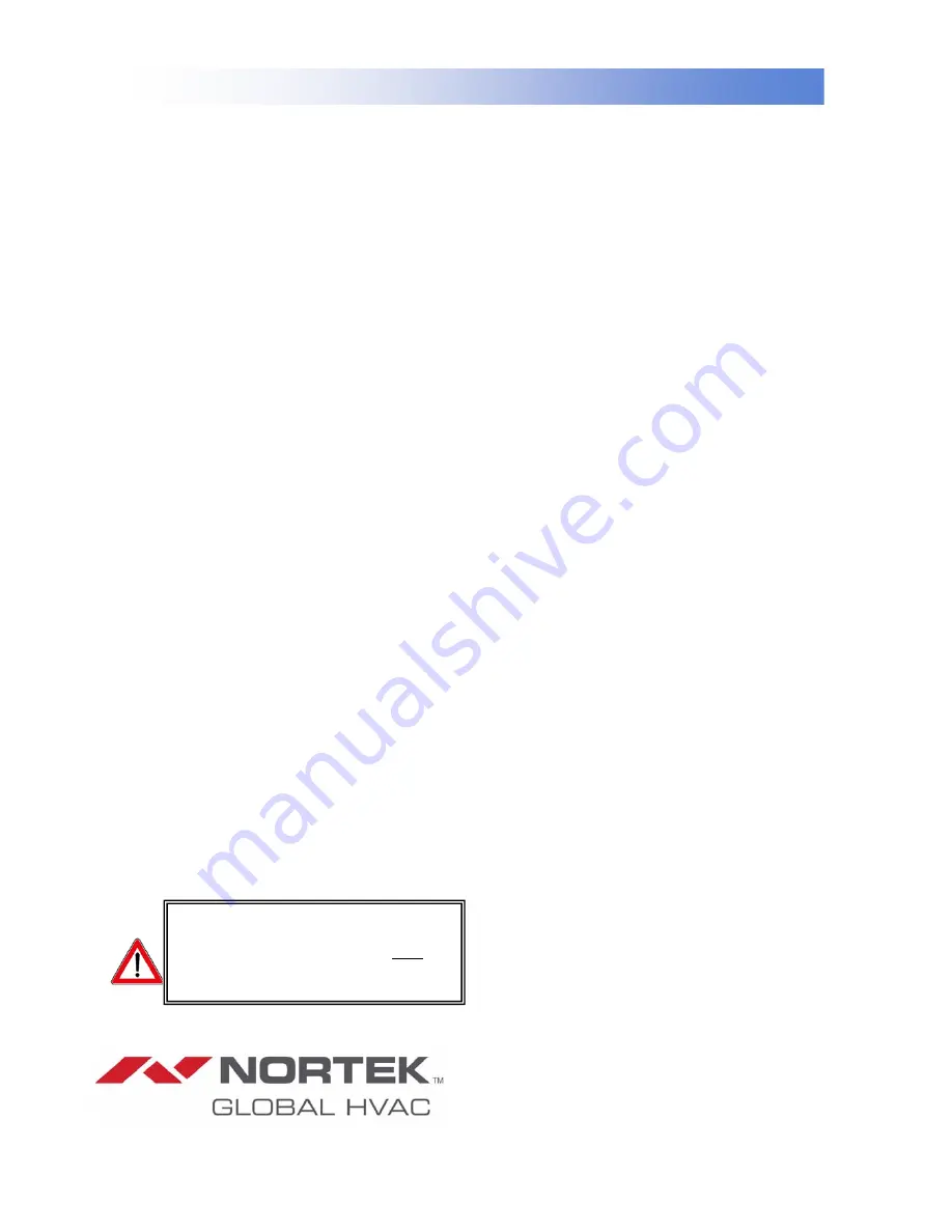 Nortek AB 150A Скачать руководство пользователя страница 12