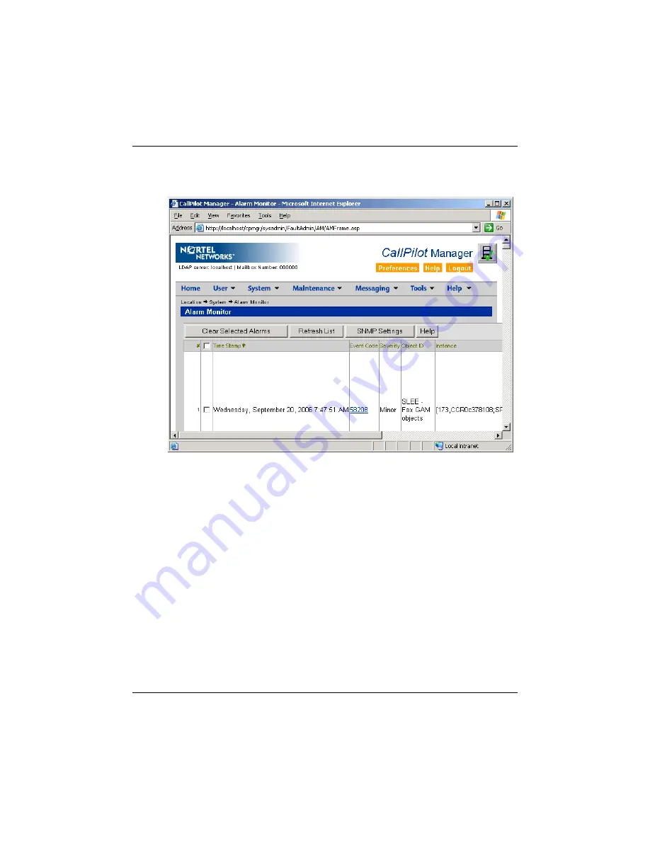 Nortel 1002rp Maintenance And Diagnostics Download Page 68