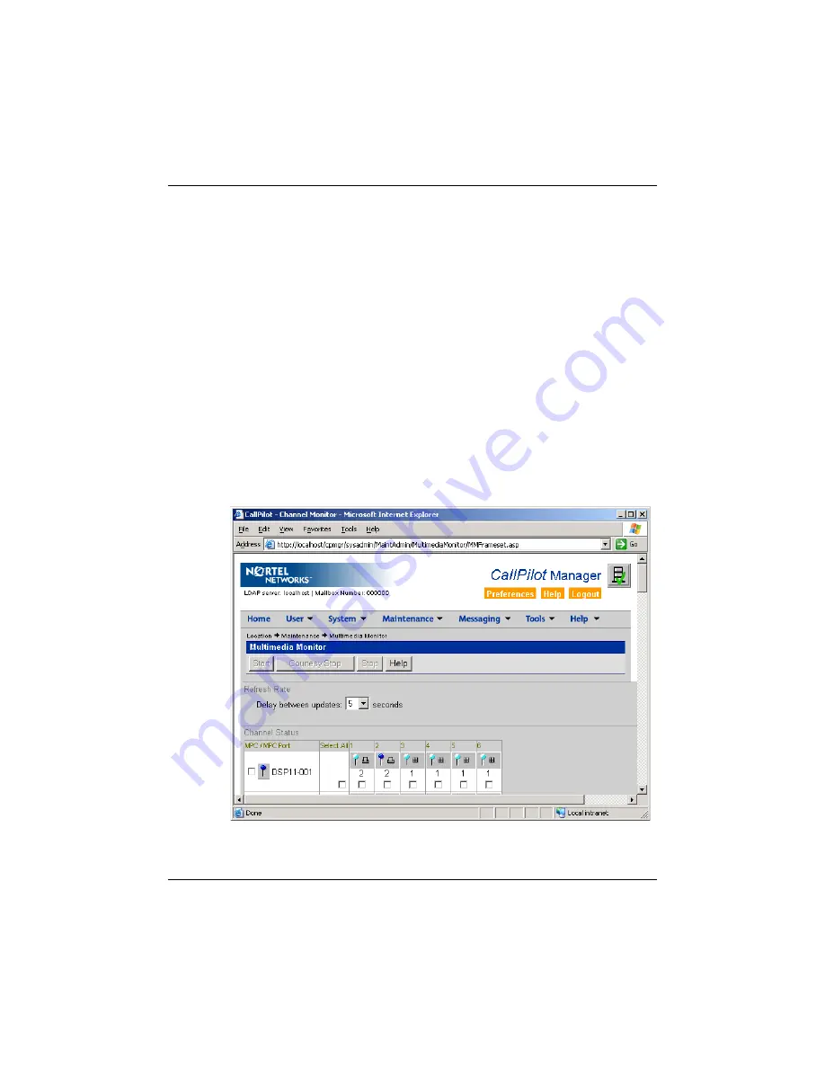 Nortel 1002rp Maintenance And Diagnostics Download Page 88