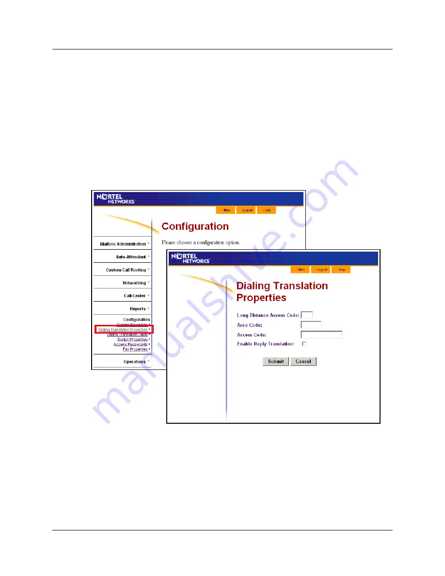 Nortel CallPilot 100 Set Up And Operation Manual Download Page 33