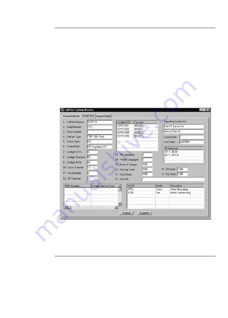 Nortel CallPilot 1001rp Скачать руководство пользователя страница 125