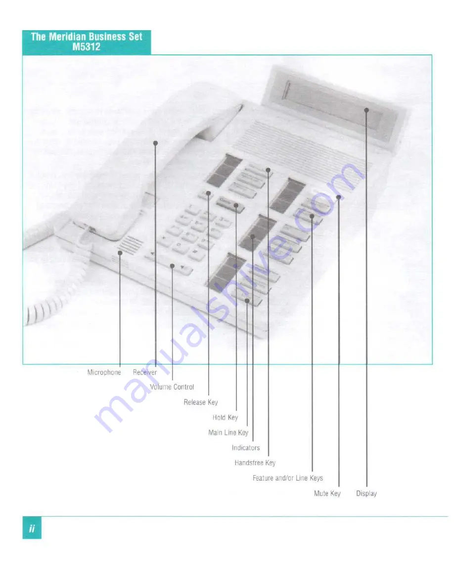 Nortel Meridian M5312 Скачать руководство пользователя страница 5