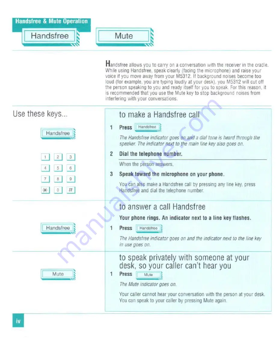 Nortel Meridian M5312 User Manual Download Page 7