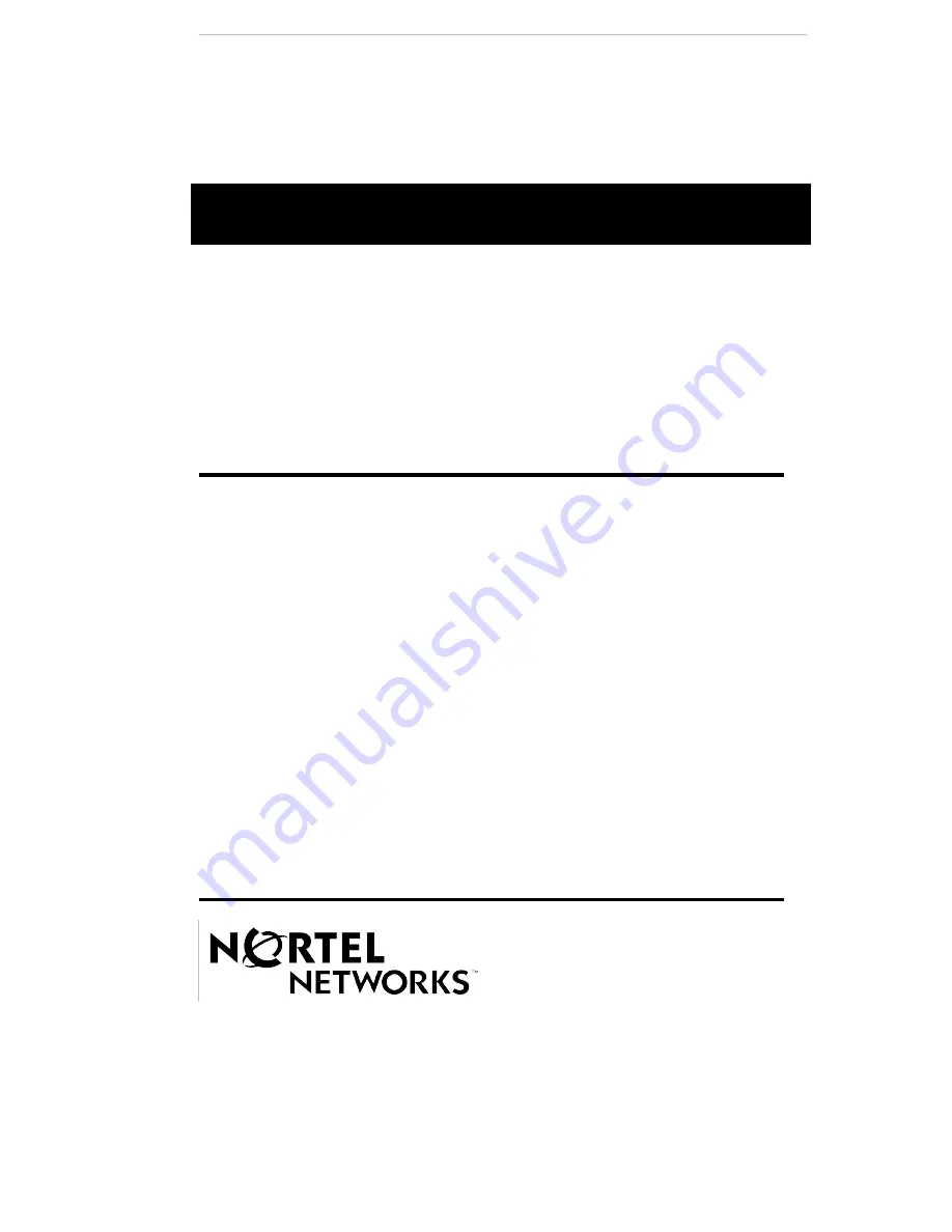 Nortel Observe User Manual Download Page 1