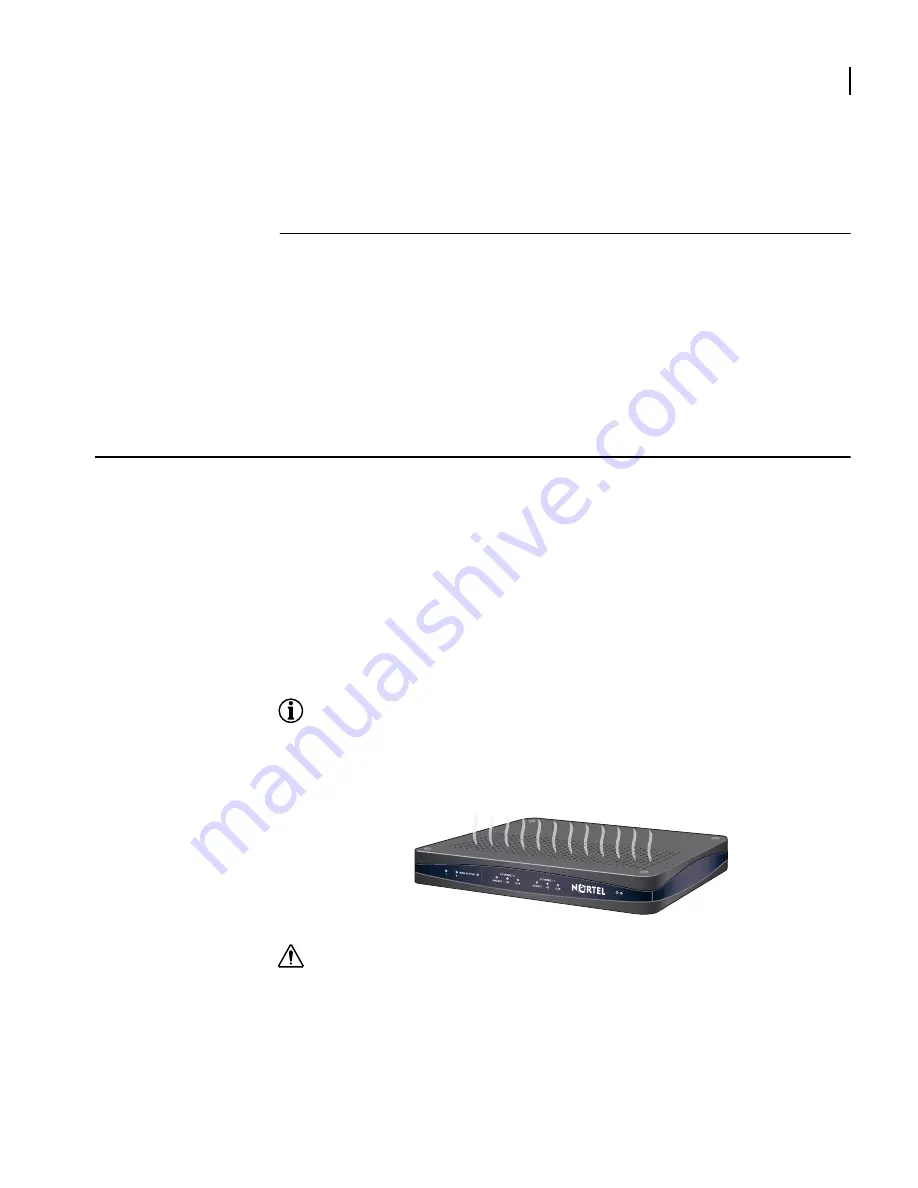 Nortel SR1001 Installation Manual Download Page 25