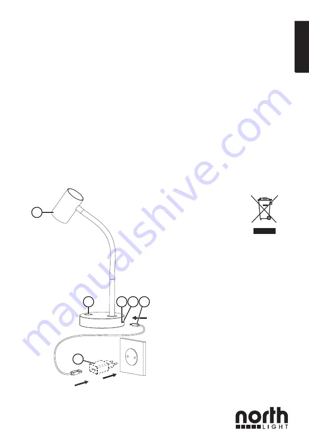 North Light OCL-0874T MBK1 Quick Start Manual Download Page 3