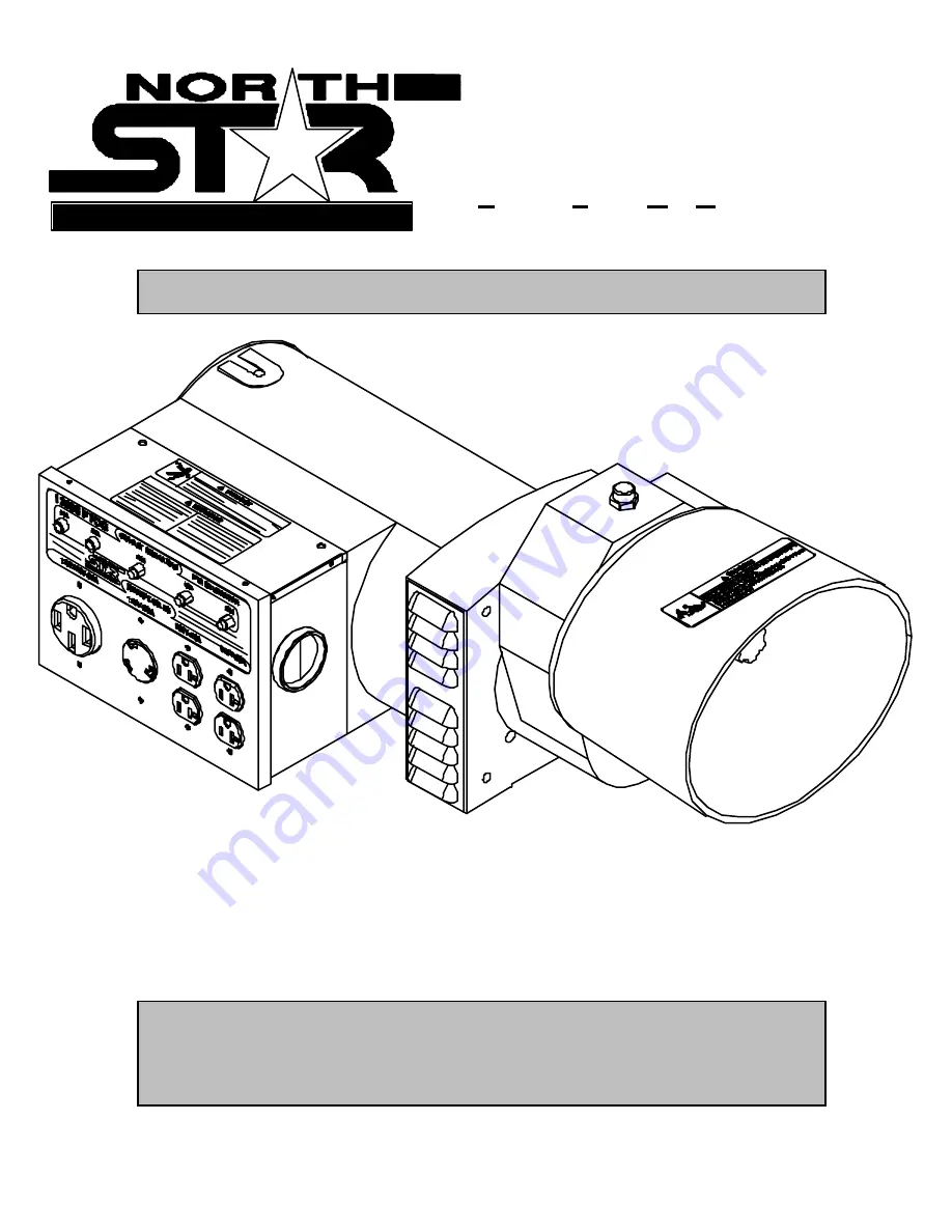 North Star 13000 PTOG Owner'S Manual Download Page 1