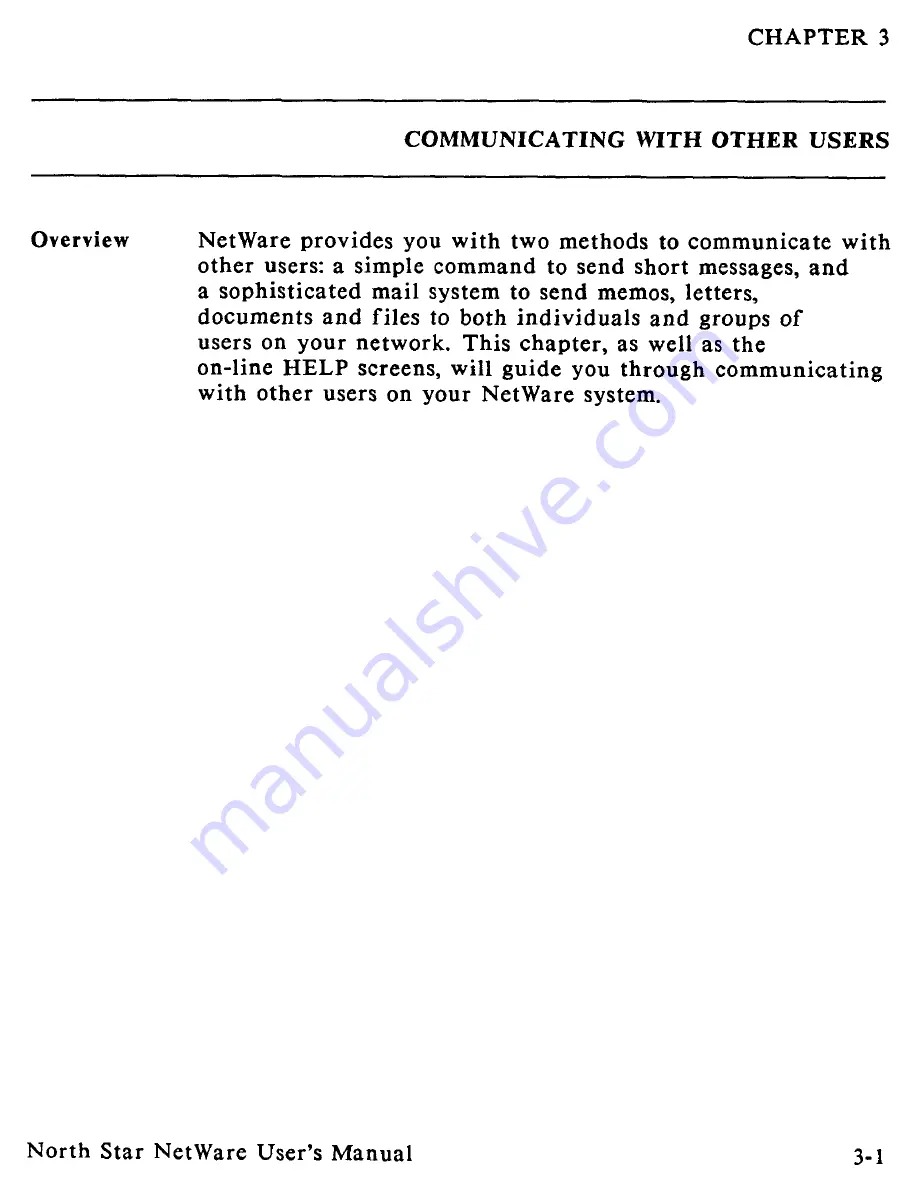 North Star Netware User Manual Download Page 67