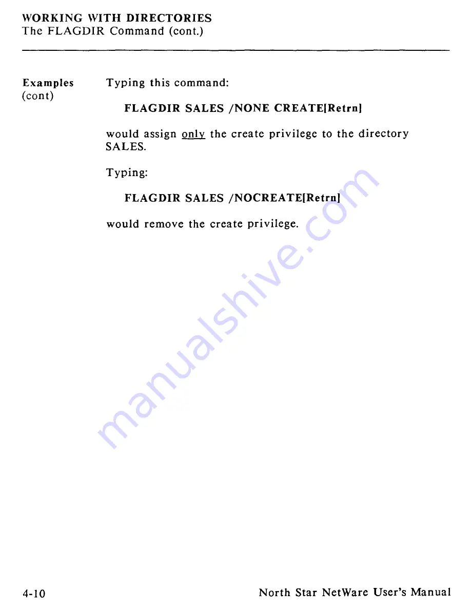 North Star Netware User Manual Download Page 122