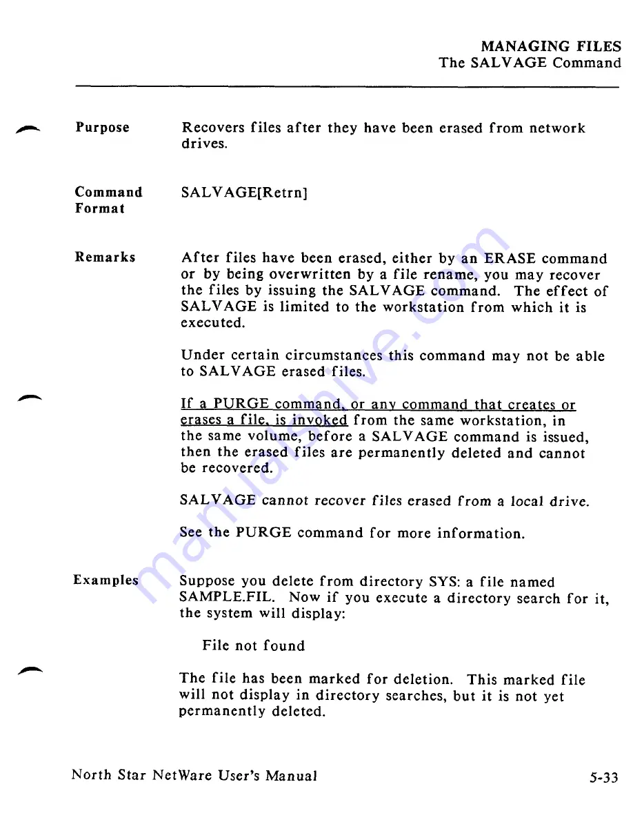 North Star Netware User Manual Download Page 189