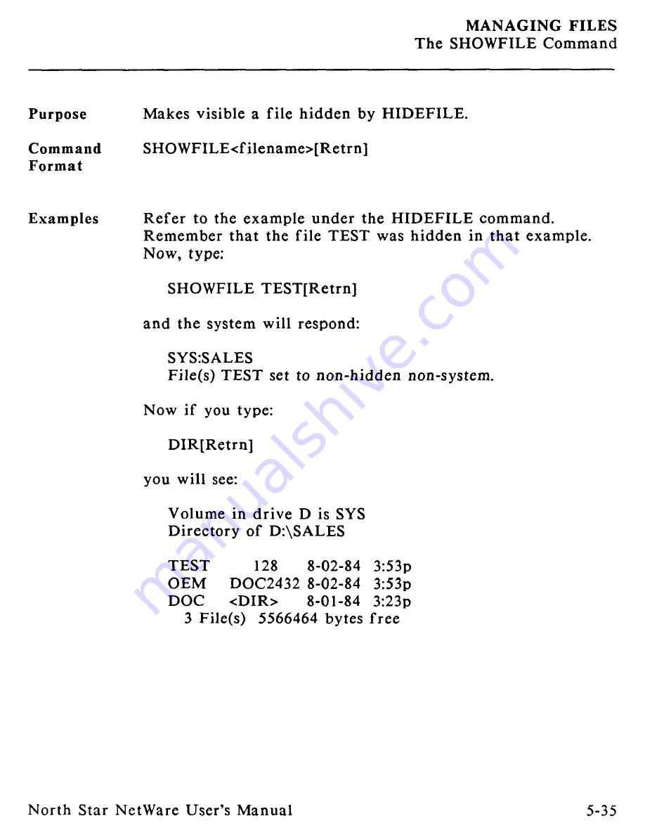 North Star Netware User Manual Download Page 191